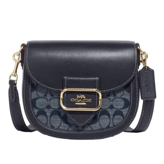 COACH Morgan 緹花PVC拼接皮革馬鞍斜背包(棕紅) 歷史價格詳細信息