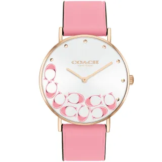 【COACH】Perry 優雅紫 CC皮帶女錶(CO14504134) 歷史價格詳細信息
