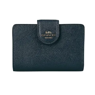 COACH 藍金屬標誌防水帆布押扣短夾-透明視窗 歷史價格詳細信息