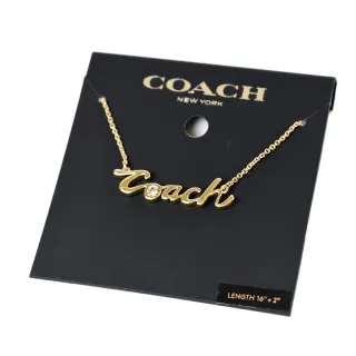 COACH 晶鑽草寫COACH可調式手鍊-金色 歷史價格詳細信息