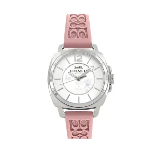 【COACH】C LOGO立體浮雕橡膠錶帶女士腕錶-星夜藍色(買就送璀璨水晶觸控筆) 歷史價格詳細信息