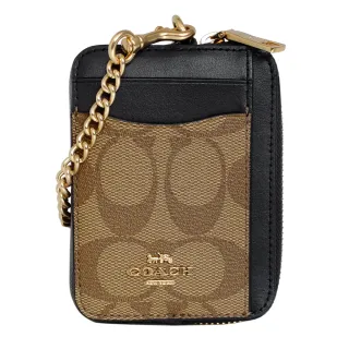 【COACH】PVC Logo真皮摺口手掛手機袋長夾(淺卡焦糖) 歷史價格詳細信息