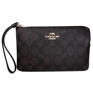 COACH PVC LOGO 拚色文件袋斜背包(咖啡/黑) 歷史價格詳細信息