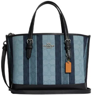 COACH MOLLIE25 緹花LOGO防刮手提/斜背二用包-咖啡色 歷史價格詳細信息