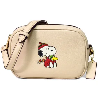 COACH 聯名款大款恐龍玫瑰圖騰PVC斜背肩背手提兩用包(紅棕色/贈原廠防塵袋紙袋 歷史價格詳細信息