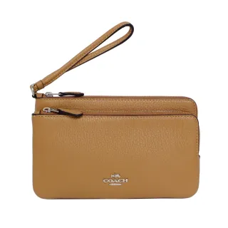 COACH牛奶糖色荔枝紋全皮子母雙層大款手拿包 歷史價格詳細信息