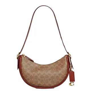 COACH酒紅拼色全皮馬車方牌T釦翻蓋三摺中夾 歷史價格詳細信息