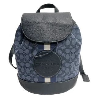 【COACH】C LOGO織布/牛皮男款掀蓋斜背郵差包(黑灰) 歷史價格詳細信息