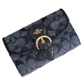 COACH C8306 LONNIE 金屬圓標老花織布兩用包.黑灰/藍 歷史價格詳細信息