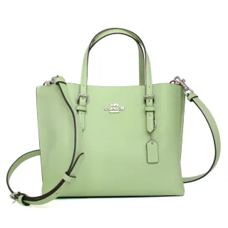 COACH MOLLIE 25素面防刮皮革手提/斜背兩用包(糖粉) 歷史價格詳細信息