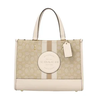 COACH 經典 皮革 手提包 肩背包 側背包 F08A03 米白色 名牌精品包 二手真品有LV Chanel 歷史價格詳細信息