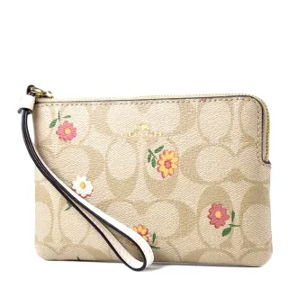 COACH 緹花LOGO防刮手拿/手提包-咖啡紅 歷史價格詳細信息