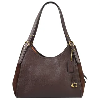 【COACH】專櫃款 金屬 C字標誌素面荔枝紋防刮皮革卡片證件夾 有D型扣環(黑色) 歷史價格詳細信息