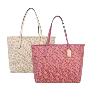 COACH City Tote 緹花logo PVC印托特包(小/暗紅) 歷史價格詳細信息