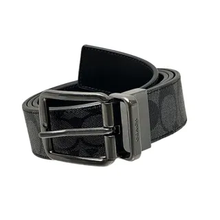 COACH PVC皮革雙面用男士皮帶禮盒組(咖啡黑/紅) 歷史價格詳細信息