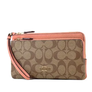 COACH 緹花LOGO防刮皮革名片/證件夾-深莓果紫 歷史價格詳細信息