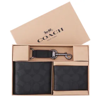 【COACH】經典黑灰老花滿版鐵牌男生皮帶皮革寬版(Coach 91286) 歷史價格詳細信息