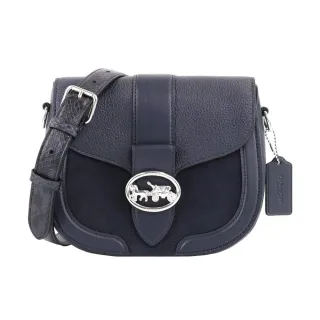 COACH深紫鱷魚紋全皮T釦翻蓋鍊帶橫式隨身斜背包 歷史價格詳細信息