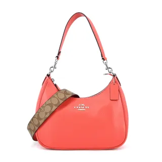 COACH Teri 銀釦縫線標誌平滑皮革二用包(奶茶色) CR099 SVTP 歷史價格詳細信息