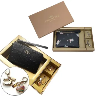 COACH 金字浮雕Logo 漆皮附可拆提把ㄇ形拉鍊長夾(白色) CT921 IMCHK 歷史價格詳細信息