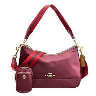 COACH ELLIE 經典馬車荔枝紋皮革斜背包(桃紅) 歷史價格詳細信息