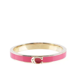 【COACH】C LOGO金色馬蹄扣環女款細皮帶(深咖) 歷史價格詳細信息