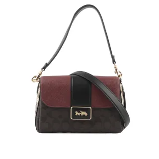 COACH 方框馬車LOGO 素面荔枝紋牛皮中夾(黑) 歷史價格詳細信息