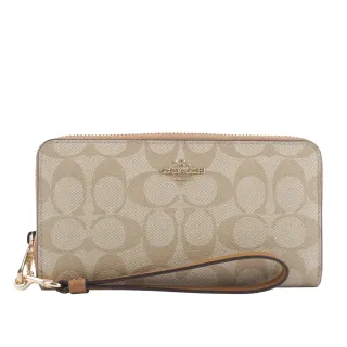 COACH 塗層帆布附可拆提把ㄇ形拉鍊長夾(單寧藍/午夜藍) C4452 SVN2V 歷史價格詳細信息