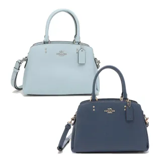 【COACH】素面防刮牛皮手提斜背兩用黛妃包(黑) 歷史價格詳細信息