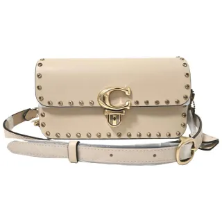 【COACH】新款 專櫃款 POUCH 28 絎縫大號手拿包(藍灰色/贈原廠紙袋聖誕節交換禮物) 歷史價格詳細信息