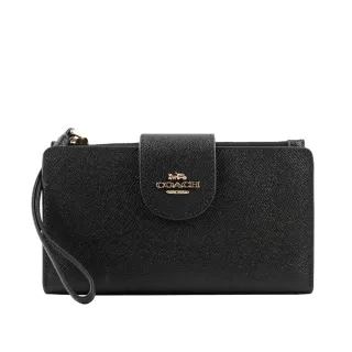 COACH 馬車Logo 防刮皮革附可拆提把長夾(白色) C3441 IMCHK 歷史價格詳細信息