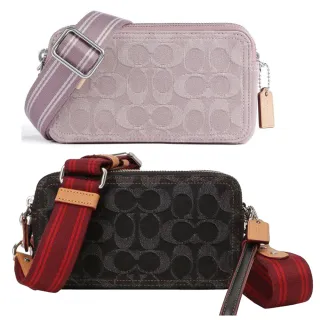 COACH_專櫃款 雙扣迷你三摺皮夾兩色可選 黑色 老花拼咖啡(贈原廠紙袋紙盒) 歷史價格詳細信息