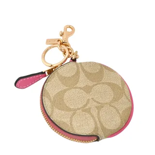 COACH淺卡C Logo萊姆綠掛帶拉鍊萬用手拿包 歷史價格詳細信息