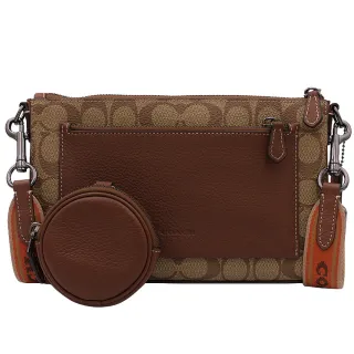 經典 卡其色 Coach Logo大C 長皮夾 拉鏈錢包 歷史價格詳細信息