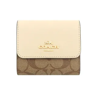 【COACH】卡其棕CLOGO皮革拉鍊手拿包(58035 IME74) 歷史價格詳細信息