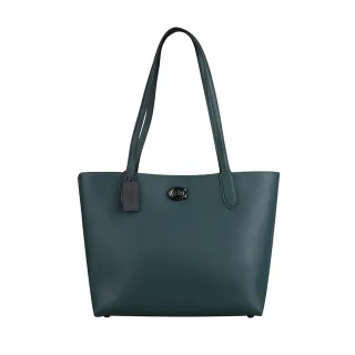 COACH 專櫃款 WLLOW 荔枝紋雙層置物磁釦手提/斜背二用包-粉色 歷史價格詳細信息