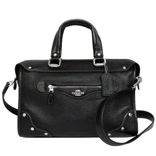 COACH黑色荔枝紋全皮C字拉鍊袋釦式雙摺短夾 歷史價格詳細信息