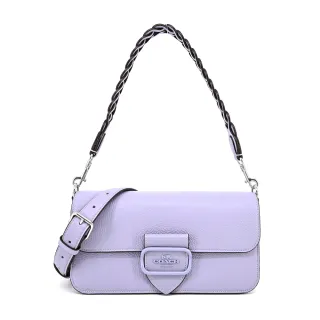 COACH  Morgan 最新款式拼接 皮革斜背鍊包 滿版c字咖啡色拼接蘋果綠色  贈品原廠紙袋、防塵袋 歷史價格詳細信息