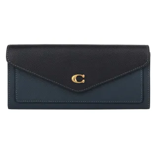 COACH 藍金屬標誌防水帆布押扣短夾-透明視窗 歷史價格詳細信息