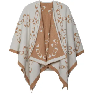 【COACH】COACH米棕字刺繡LOGO帆布釦式手提包(小/自然白x多色) 歷史價格詳細信息