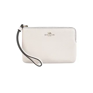 【COACH】COACH  Corner銀字LOGO緹花PVC 7卡釦式零錢中夾(炭黑x黑) 歷史價格詳細信息