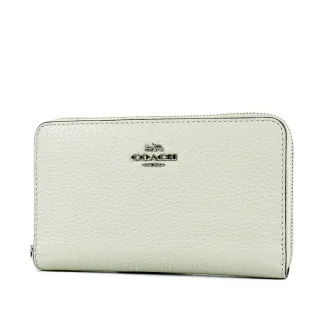 【COACH】素面7卡相片夾荔枝紋皮壓印LOGO男短夾-潮流黑 歷史價格詳細信息