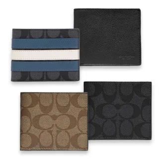 COACH 經典緹花LOGO PVC皮革男用短夾 (多款可選) 歷史價格詳細信息