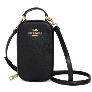 【COACH】荔枝紋皮革拉鍊手提/斜背托特包-粉 歷史價格詳細信息