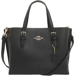 COACH MOLLIE25 緹花LOGO防刮手提/斜背二用包-咖啡色 歷史價格詳細信息