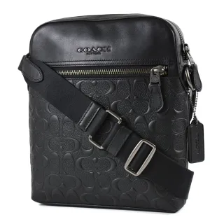 COACH 男款 質感浮雕LOGO短夾-黑色/附證件夾 歷史價格詳細信息