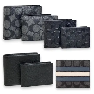 COACH 經典緹花LOGO PVC皮革男用短夾 (多款可選) 歷史價格詳細信息