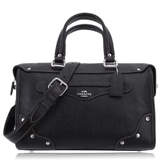 COACH MILLIE 轉釦牛皮拼接PVC肩/斜背兩用包(卡其木紅) 歷史價格詳細信息