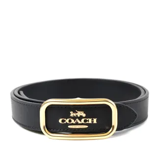 COACH 女款 素面雙面用皮帶-黑/咖啡色 歷史價格詳細信息
