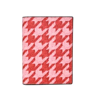 COACH紅粉千鳥紋PVC手提/斜背迷你琴譜包 歷史價格詳細信息